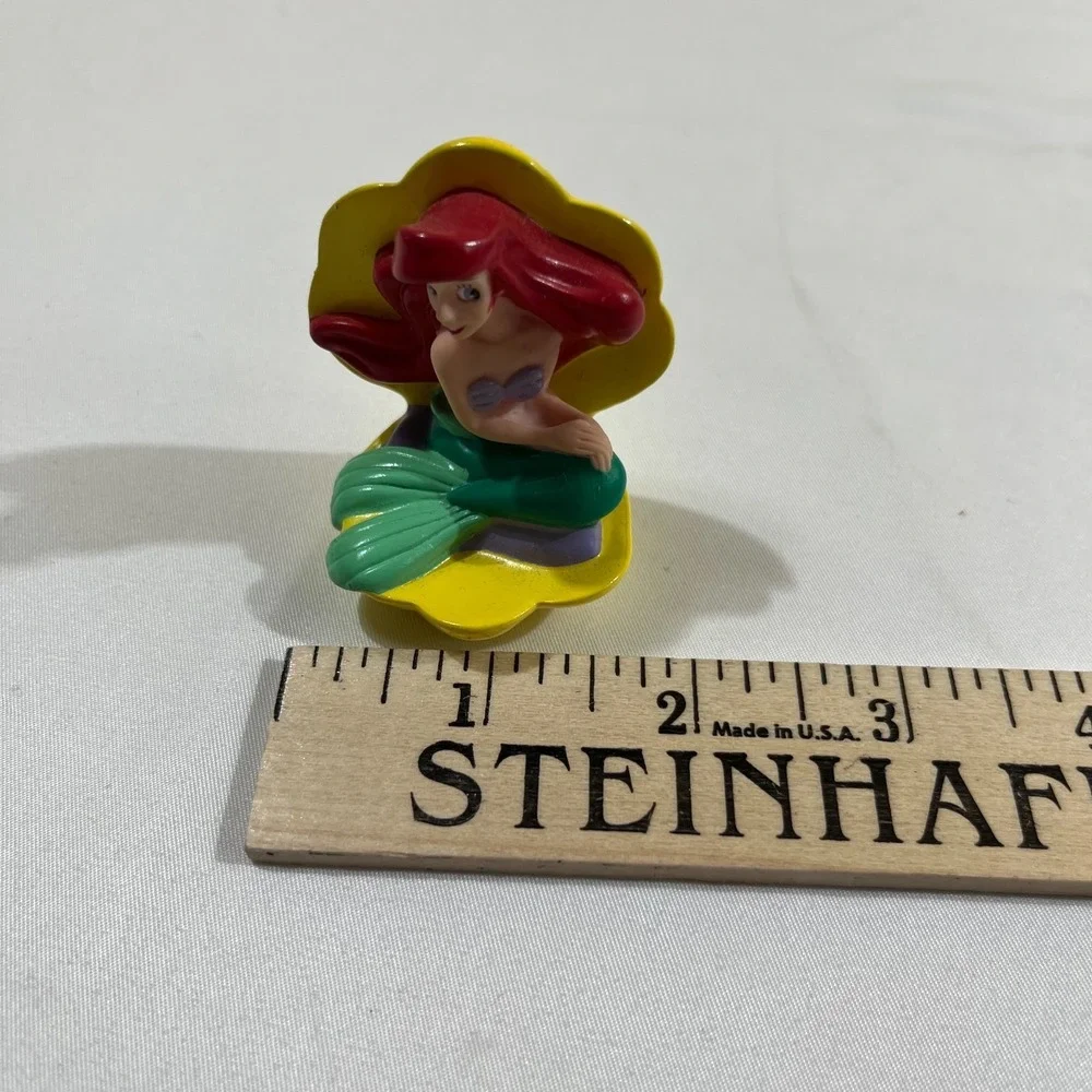 Ariel The Little Mermaid Shell Figurine Vintage Disney Princess Toy Cake Topper